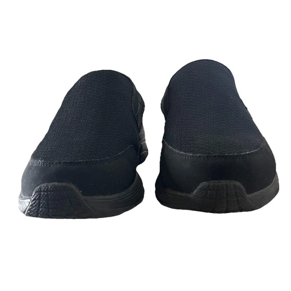 Skechers Equalizer 4.0 Men 10 Extra Wide 4E Black Slip On Shoes 232017WW Comfort